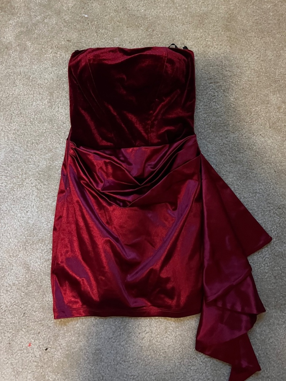 Brand New Red Velvet Mini Dress
